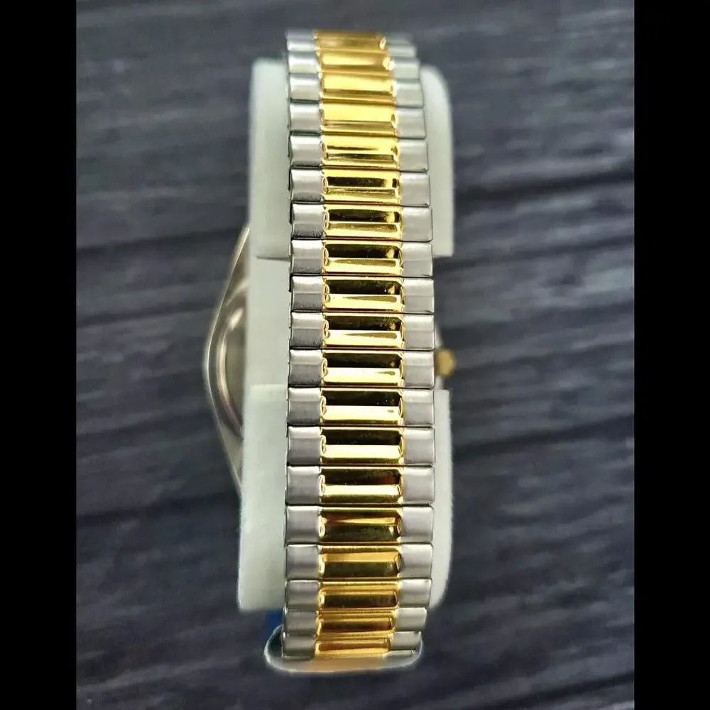 NOS Rare‎ Gruen Embassy Fluted President Lite Dial Mens Watch